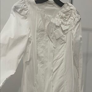 Anne Fontaine White Blouse with Elegant Detailing